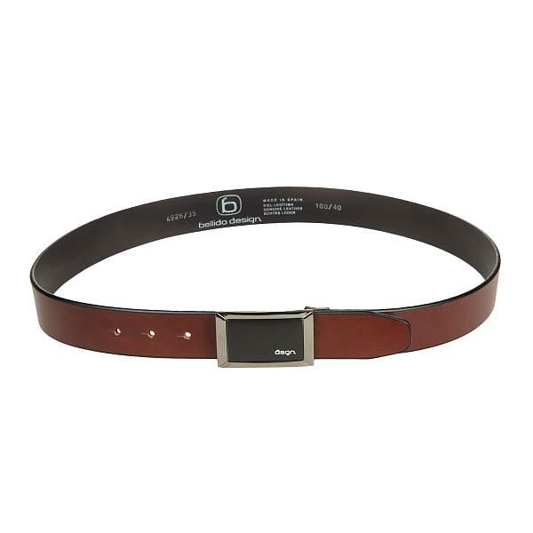 Ремень мужской кожаный Miguel Bellido, Артикул: 4926/35 3093/09 brown 02 фото №1