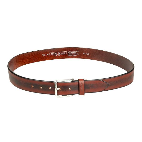 Ремень мужской кожаный Miguel Bellido, Артикул: 755/35 0041/07 brown 02 фото №1