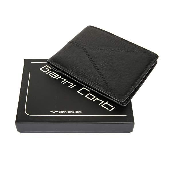 Портмоне кожаное мужское Gianni Conti, Артикул: 1817111 black фото №1