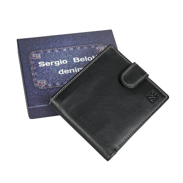 Портмоне кожаное мужское Sergio Belotti, Артикул: 2594-03 denim black фото №1