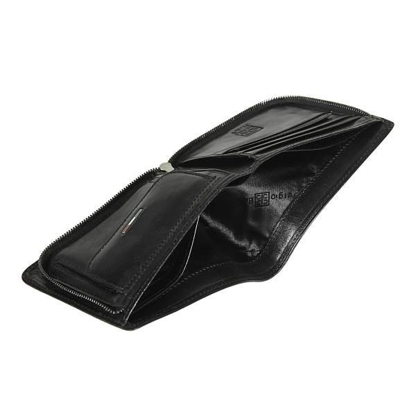 Портмоне кожаное мужское Sergio Belotti, Артикул: 3644 ancona black фото №1