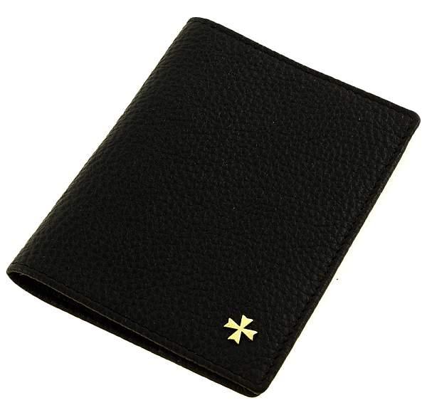 Обложка для паспорта мужская кожаная Vasheron, Артикул: 9152-N.Polo Black фото №1