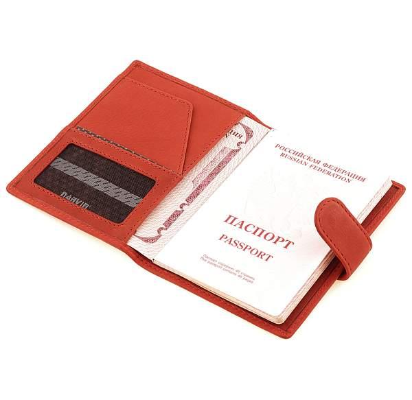Обложка для паспорта кожаная Vasheron, Артикул: 9180-N.Gottier Red фото №1