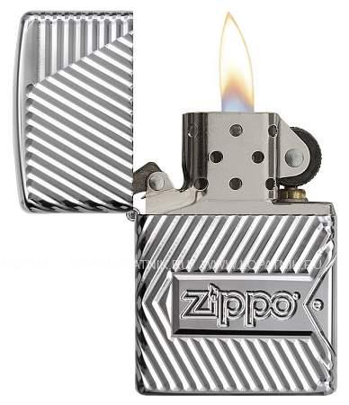 зажигалка zippo armor® с покрытием high polish chrome Zippo