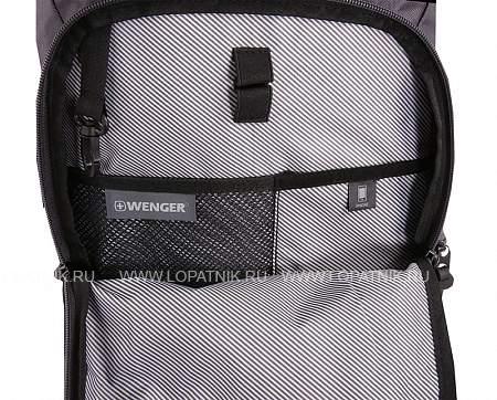 рюкзак wenger 15'', серый / чёрный, полиэстер 900d/ м2 добби, 29х15х47 см, 20 л 2717422408 Wenger