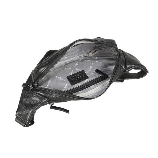 Поясная сумка мужская кожаная Gianni Conti 1815166 black Gianni Conti, Артикул: 1815166 black фото №1