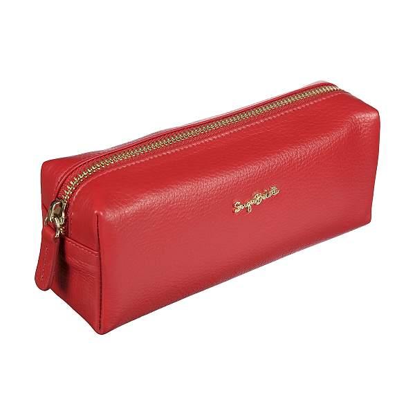 Кожаная косметичка Sergio Belotti, Артикул: 012-2383 Verona red фото №1