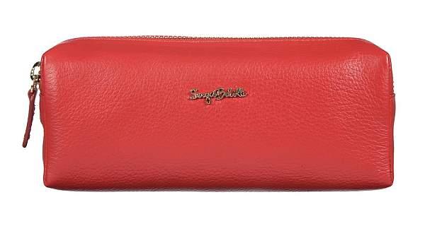 Кожаная косметичка Sergio Belotti, Артикул: 012-2383 Verona red фото №1