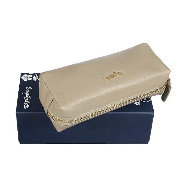 Кожаная косметичка Sergio Belotti, Артикул: 012-2383 Verona taupe фото №1