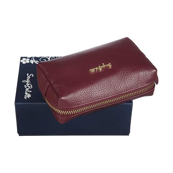 Кожаная косметичка Sergio Belotti, Артикул: 012-2377 Verona plum фото №1