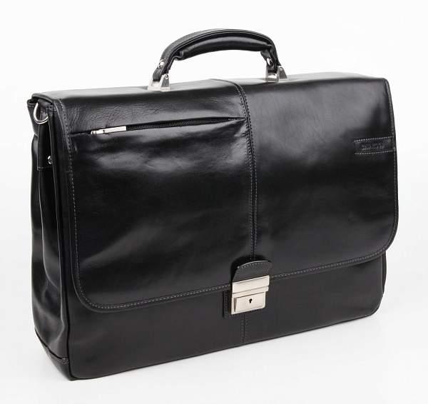 Портфель кожаный Chiarugi Chiarugi, Артикул: 4538 nero фото №1