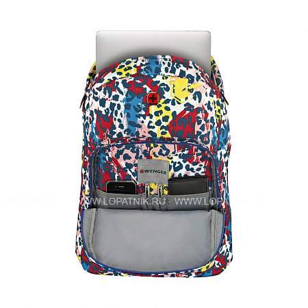 рюкзак wenger crango 16'', цветной с леопардовым принтом, полиэстер 600d, 33x22x46 см, 27 л 610198 Wenger