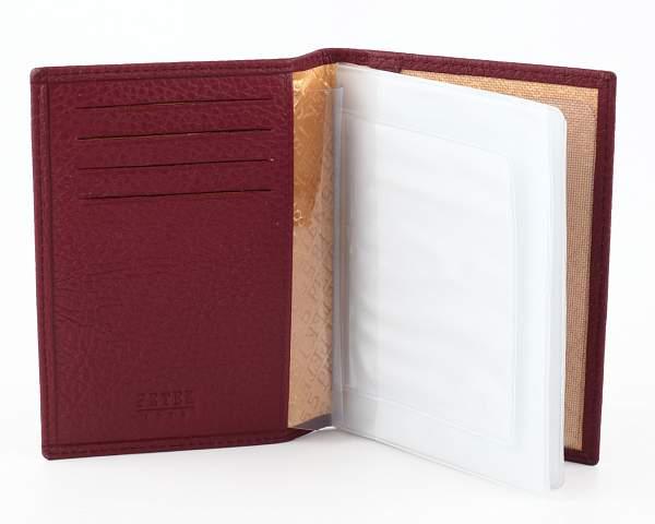 Обложка для автодокументов женская кожаная Petek 584.155.03 Petek, Артикул: 584.155.03 фото №1