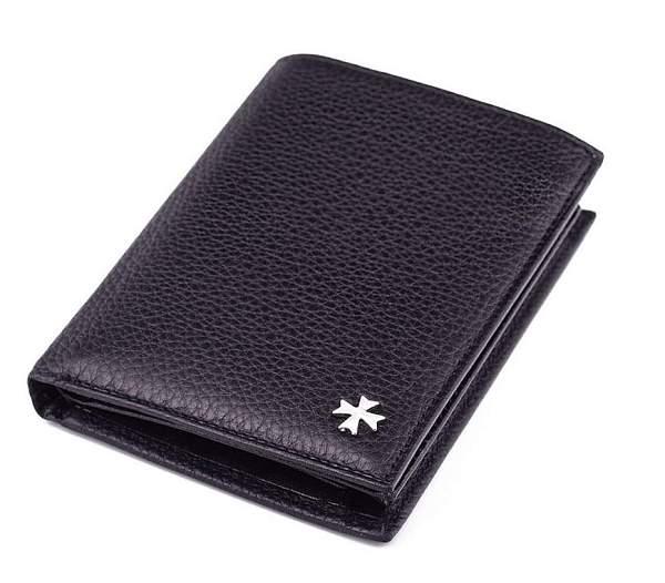 Кожаное портмоне с вкладышем NarVin 9659-N.Polo Black Vasheron, Артикул: 9659-N.Polo Black фото №1