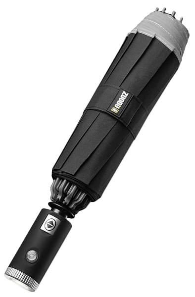 Автоматический зонт Xiaomi Zuodu black с фонариком Xiaomi, Артикул: 400-156-0001 фото №1