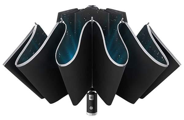 Автоматический зонт Xiaomi Zuodu black с фонариком Xiaomi, Артикул: 400-156-0001 фото №1
