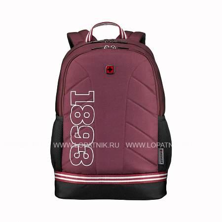рюкзак wenger collegiate quadma 16”, красный, 100% полиэстер, 33х17х43 см, 22 л 611668 Wenger