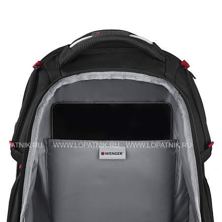 рюкзак wenger playerone 17.3”, чёрный, 100% полиэстер, 38х26х49 см, 29 л 611650 Wenger