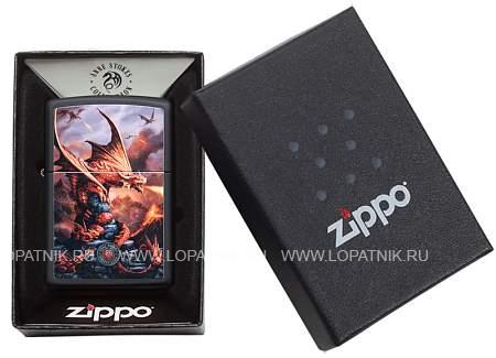 зажигалка zippo anne stokes с покрытием black matte Zippo