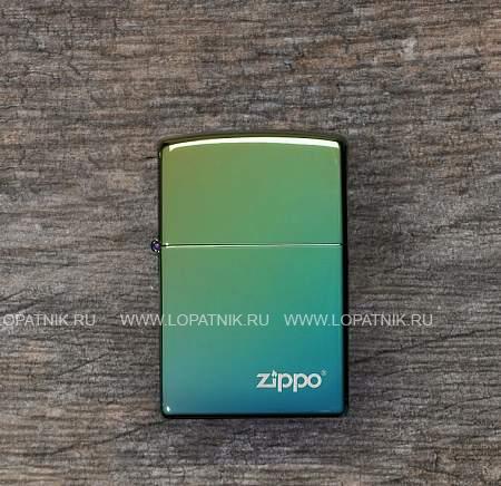 зажигалка zippo classic с покрытием high polish teal Zippo