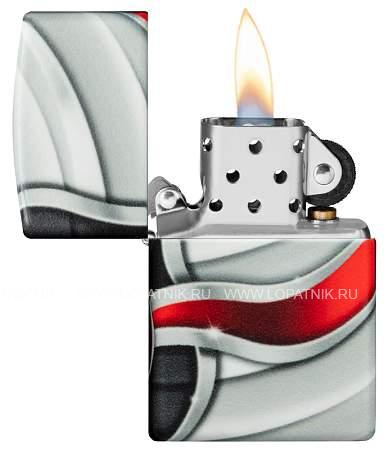 зажигалка zippo flame design с покрытием white matte Zippo