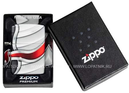 зажигалка zippo flame design с покрытием white matte Zippo