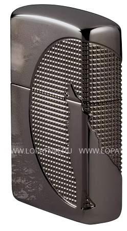 зажигалка zippo armor™ wolf с покрытием high polish black ice® Zippo
