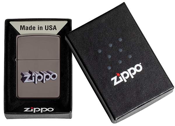 Зажигалка ZIPPO Zippo Design с покрытием Black Ice® Zippo, Артикул: 49417 фото №1
