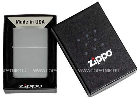 зажигалка zippo classic с покрытием flat grey Zippo