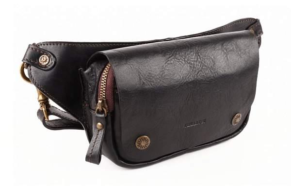 Сумка кожаная поясная Chiarugi 52001 nero Chiarugi, Артикул: 52001 nero фото №1