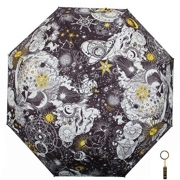 Зонт женский чёрный Flioraj 16096 FJ Flioraj, Артикул: 16096 FJ фото №1