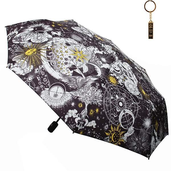 Зонт женский чёрный Flioraj 16096 FJ Flioraj, Артикул: 16096 FJ фото №1