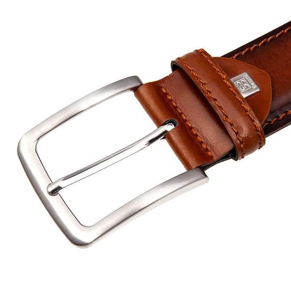 Ремень светло-коричневый Sergio Belotti 501/40 Oslo Cognac Sergio Belotti, Артикул: 501/40 Oslo Cognac фото №1