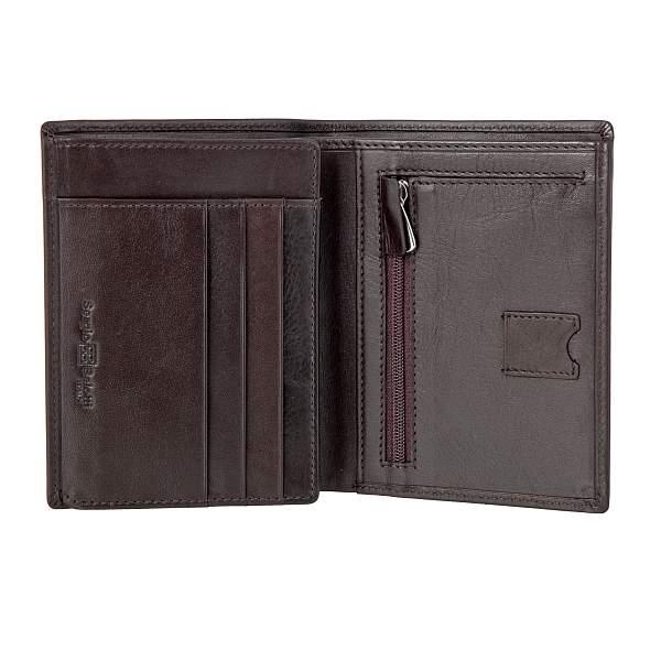 Портмоне тёмно-коричневый Sergio Belotti 1035 VT Genoa dark brown Sergio Belotti, Артикул: 1035 VT Genoa dark brown фото №1