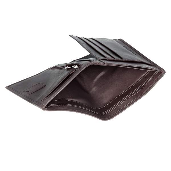 Портмоне тёмно-коричневый Sergio Belotti 1035 VT Genoa dark brown Sergio Belotti, Артикул: 1035 VT Genoa dark brown фото №1