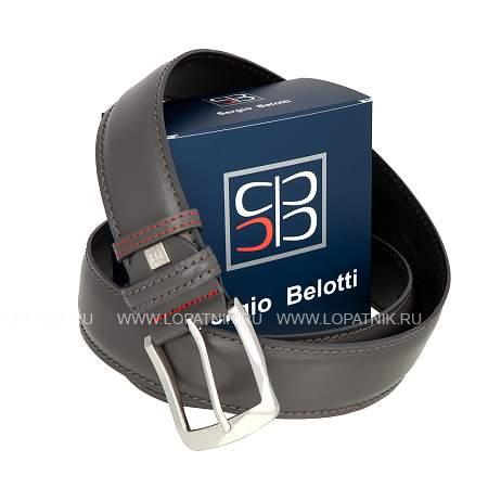 ремень тёмно-серый sergio belotti 522/40 s grigio Sergio Belotti