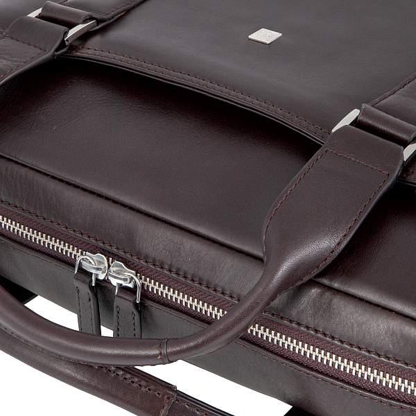 Бизнес-сумка тёмно-коричневый Sergio Belotti 6035 VT Genoa dark brown Sergio Belotti, Артикул: 6035 VT Genoa dark brown фото №1