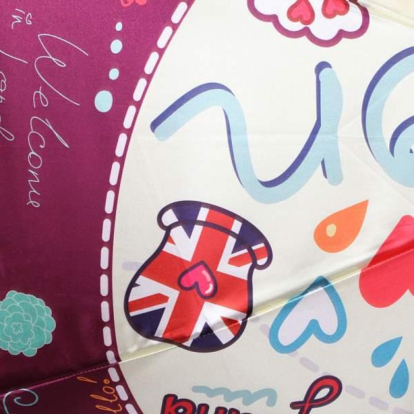 Зонт женский красный Flioraj 013-44 FJ Flioraj, Артикул: 013-44 FJ фото №1