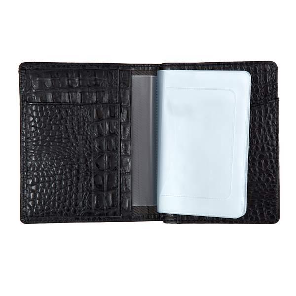Обложка для автодокументов чёрный Sergio Belotti 7301 croco black Sergio Belotti, Артикул: 7301 croco black фото №1