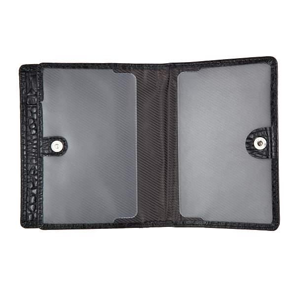 Обложка для автодокументов чёрный Sergio Belotti 7301 croco black Sergio Belotti, Артикул: 7301 croco black фото №1