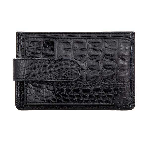 Кредитница чёрный Sergio Belotti 7401 croco black Sergio Belotti, Артикул: 7401 croco black фото №1