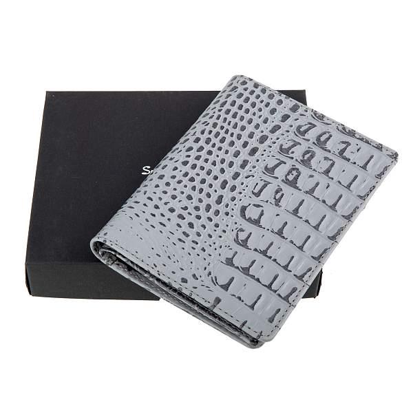 Обложка для автодокументов серый Sergio Belotti 7301 croco grey Sergio Belotti, Артикул: 7301 croco grey фото №1