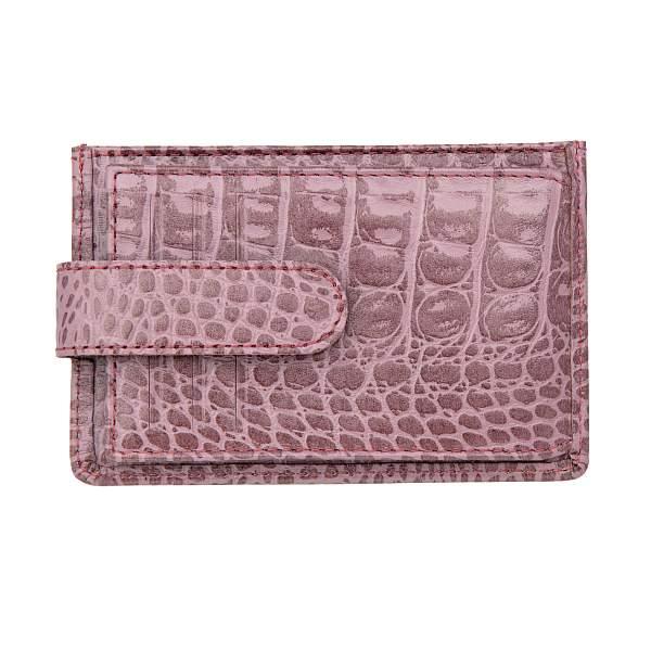 Кредитница розовый Sergio Belotti 7401 croco pink Sergio Belotti, Артикул: 7401 croco pink фото №1