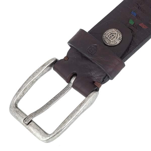 Ремень тёмно-коричневый Miguel Bellido 4225/40 3536/23 brown 02 Miguel Bellido, Артикул: 4225/40 3536/23 brown 02 фото №1