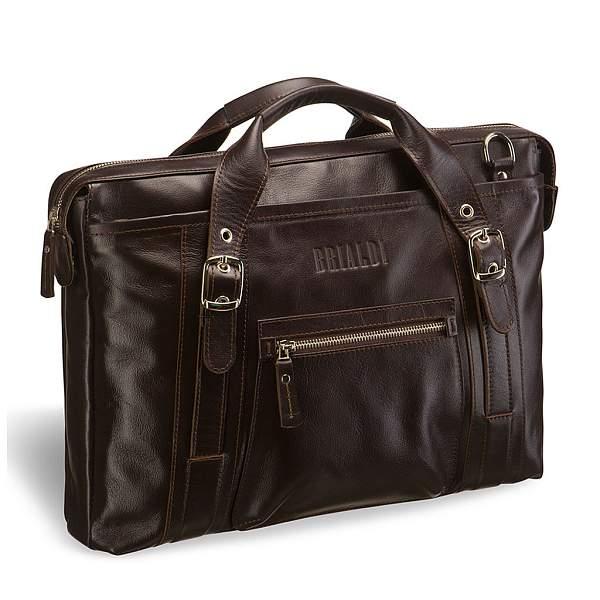 Деловая сумка BRIALDI Navara (Навара) brown BR03206OK Коричневый Brialdi, Артикул: BR03206OK фото №1
