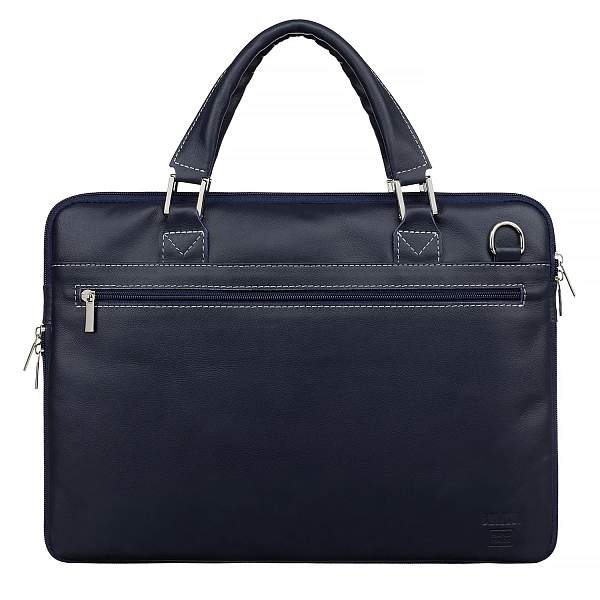 Деловая сумка SLIM-формата BRIALDI Ostin (Остин) navy BR03207UD Синий Brialdi, Артикул: BR03207UD фото №1