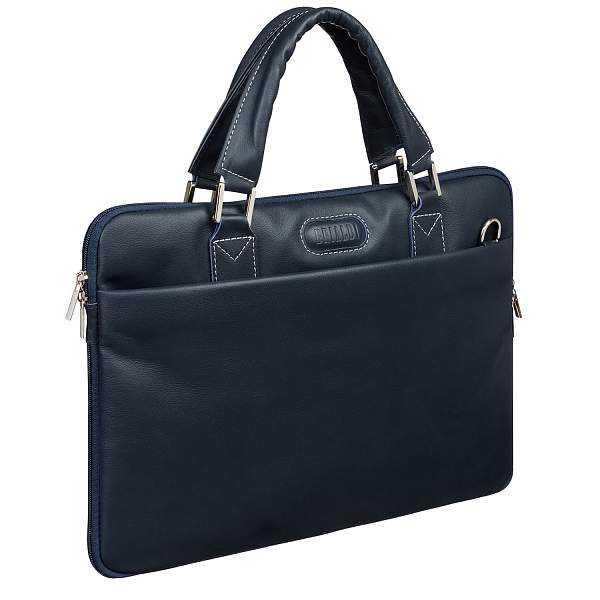 Деловая сумка SLIM-формата BRIALDI Ostin (Остин) navy BR03207UD Синий Brialdi, Артикул: BR03207UD фото №1