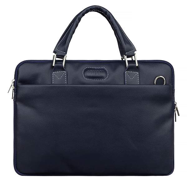 Деловая сумка SLIM-формата BRIALDI Ostin (Остин) navy BR03207UD Синий Brialdi, Артикул: BR03207UD фото №1