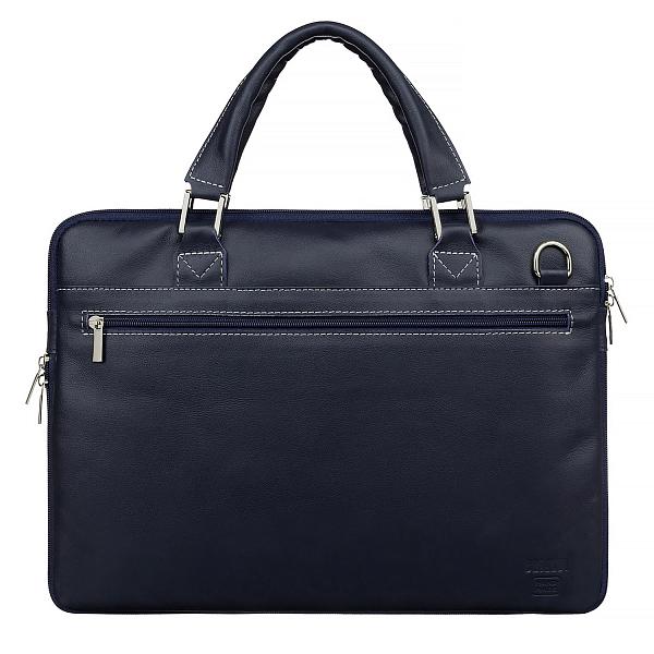 Деловая сумка SLIM-формата BRIALDI Ostin (Остин) navy BR03207UD Синий Brialdi, Артикул: BR03207UD фото №1