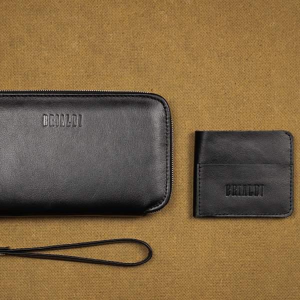 Мультиклатч 2-В-1 BRIALDI Drake (Дрейк) black BR23091LF Черный Brialdi, Артикул: BR23091LF фото №1